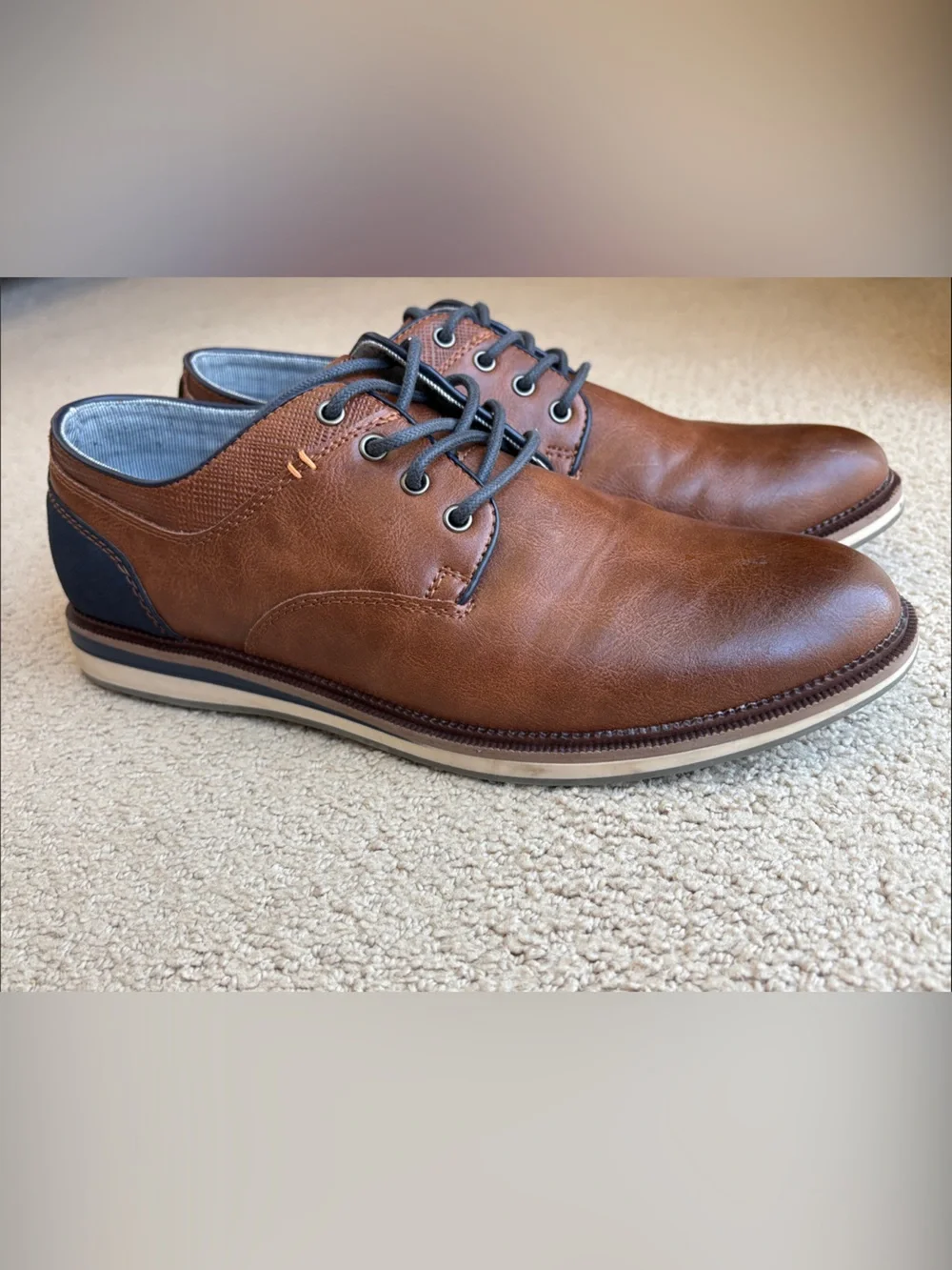 Sonoma Men’s Freer Dress Shoes - Cognac
